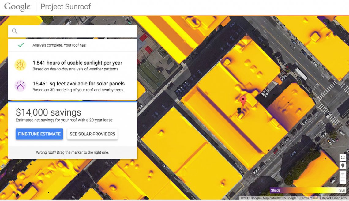 Sunroof: Google y paneles solares