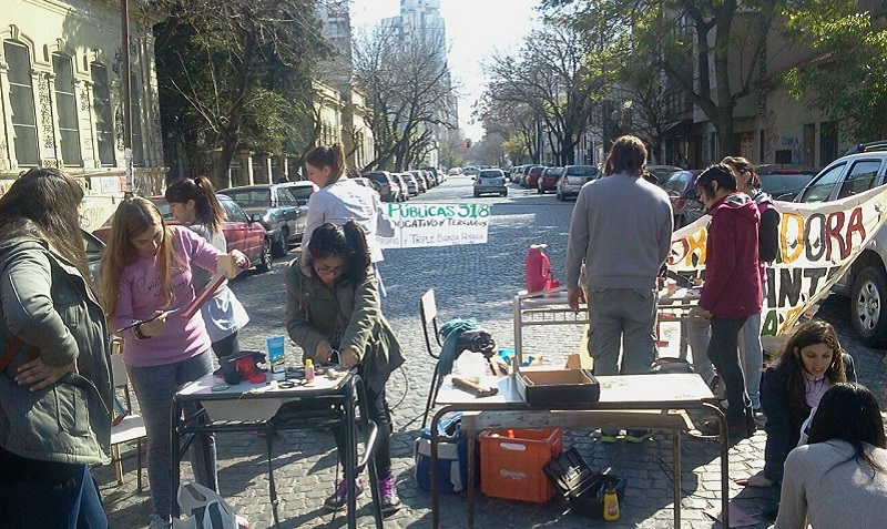 La Plata: comenzó la jornada de lucha de los estudiantes terciarios