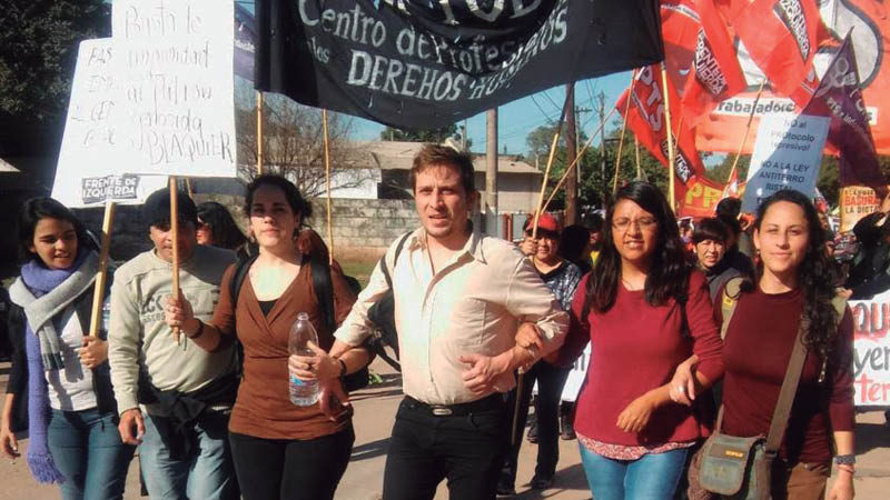 Junto a los trabajadores, en la capital de la represión y la impunidad