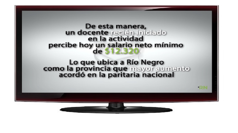 Polémica publicidad del gobierno sobre los salarios de los docentes rionegrinos