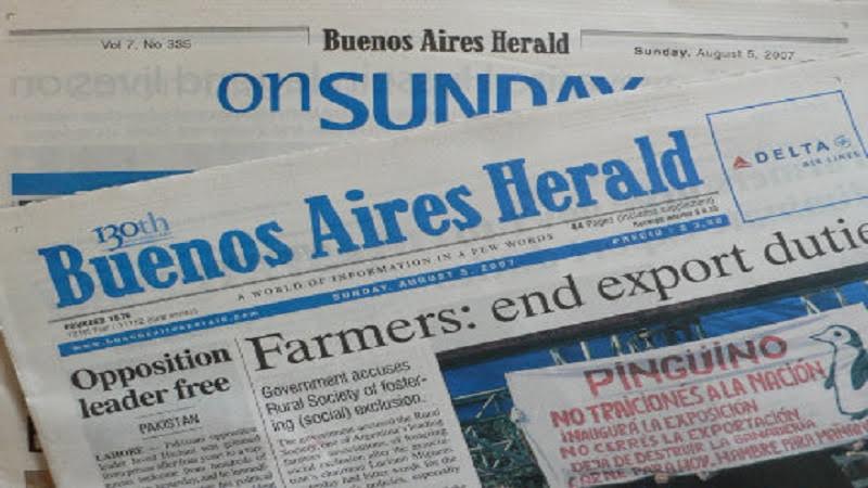 Buenos Aires Herald cumple 140 años