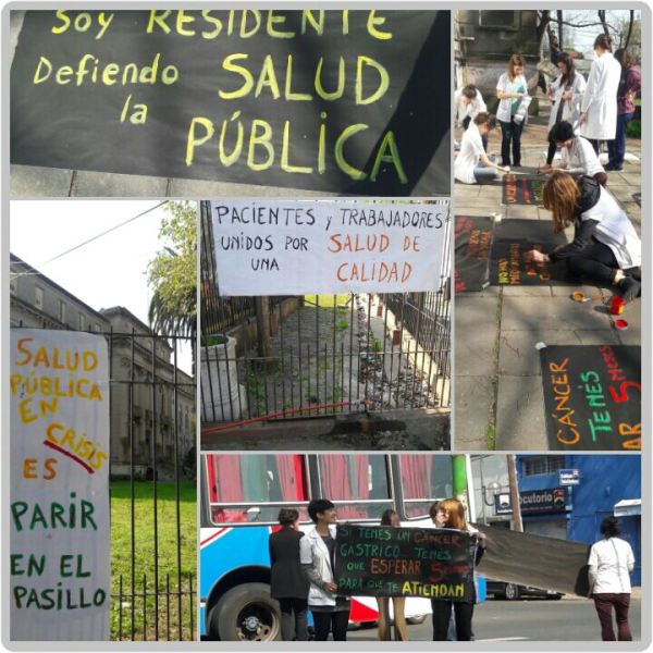 La Plata: Jornada de lucha de los trabajadores del Hospital San Martín