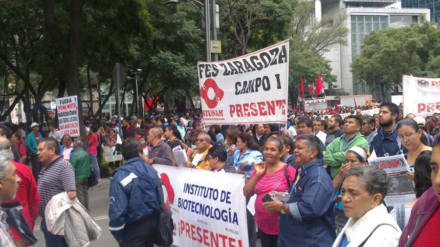 Gran movilización a dos años de Ayotzinapa en la Ciudad de México