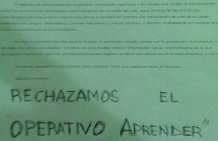 La Plata: en la Escuela Técnica Albert Thomas los estudiantes se opusieron a la evaluación