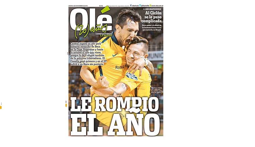 Repudiable tapa homofóbica del diario Olé