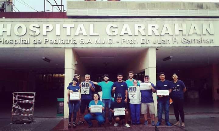 Hospital Garrahan: amplia solidaridad con los trabajadores de AGR-Clarín