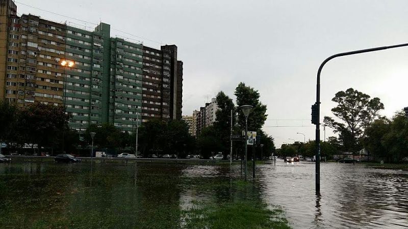 CABA: Lugano bajo agua 