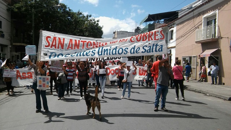 En Salta el paro docente se sintió pese a la presión del Gobierno