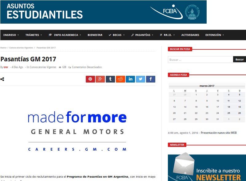 General Motors lanza pasantías después de suspender a 350 trabajadores