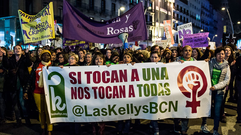 [Video] Pan y Rosas junto a Las Kellys en un histórico 8M