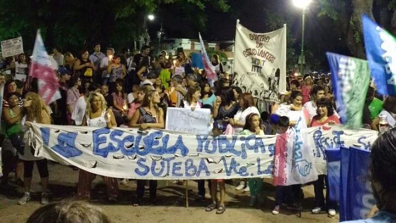 El apoyo a la lucha docente llenó las calles de Munro