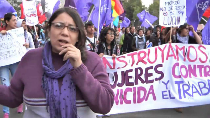 Maestra Sulem Estrada: "porque tenemos que cambiarlo todo, organízate con Pan y Rosas"