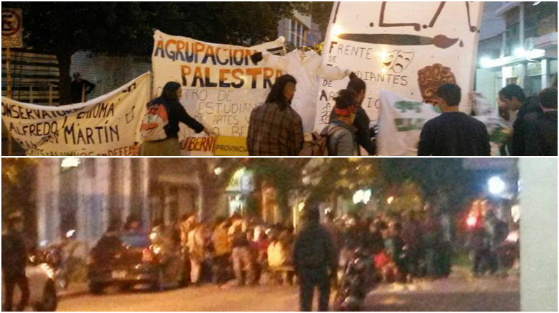 Corte y asamblea de terciarios en San Martín