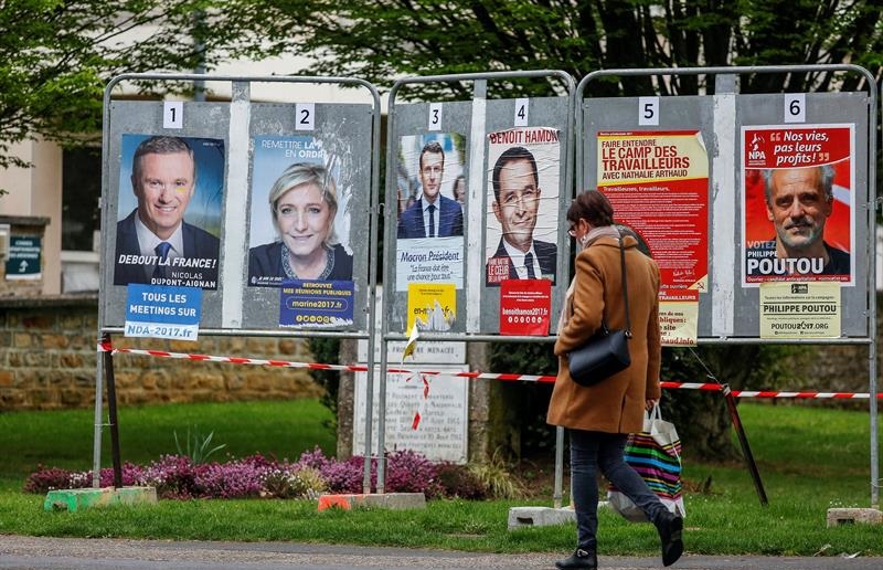 4 candidatos con posibilidades de ganar y reina la incertidumbre en las elecciones francesas