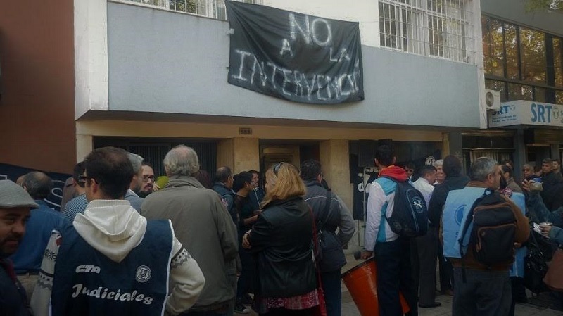 #NoALaIntervenciòn del sindicato de los trabajadores judiciales de Mendoza