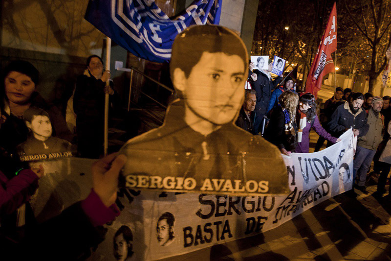 Marcha a 14 años de la desaparición de Sergio Avalos