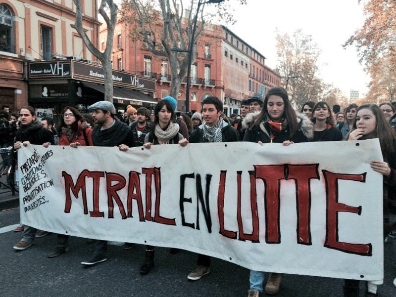 Ninguna pena de prisión para jóvenes procesados por manifestarse en Toulouse