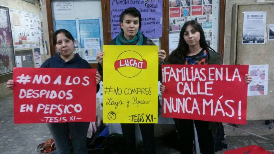 En Humanidades UNS apoyamos a los trabajadores de PepsiCo