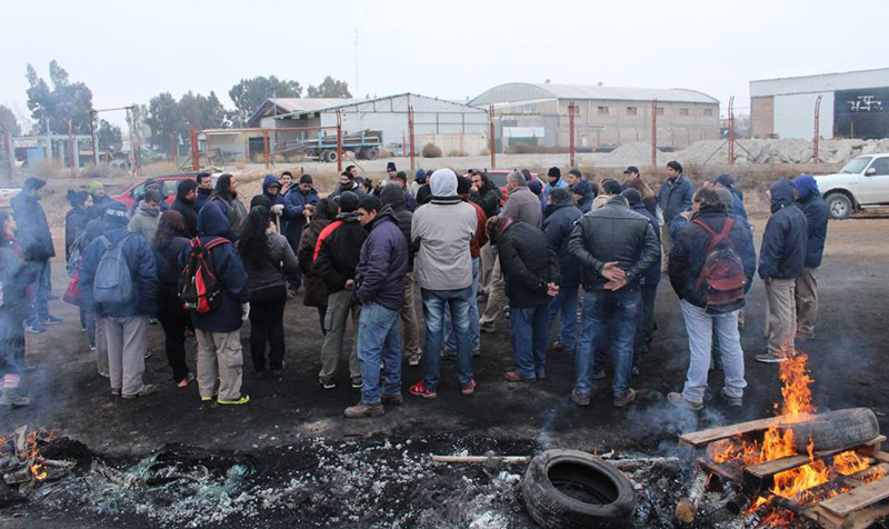 Neuquén: terciarias apoyan la lucha de trabajadores del Parque Industrial