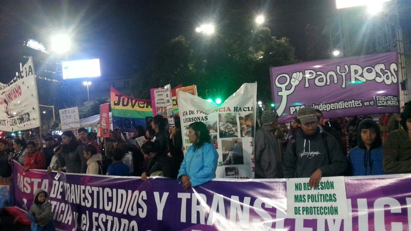 Se realizó en Córdoba marcha contra los travesticidios y transfemicidios