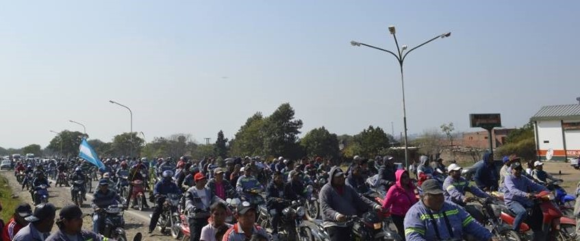 La Esperanza: luego de marchar por la Ruta 34, inicia el quinto día de paro