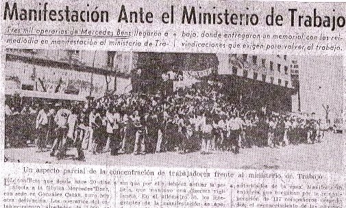 La historia de lucha de los trabajadores de Mercedes Benz en La Matanza