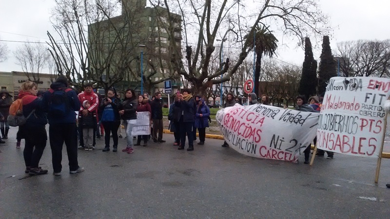 Necochea también se movilizó por Santiago Maldonado