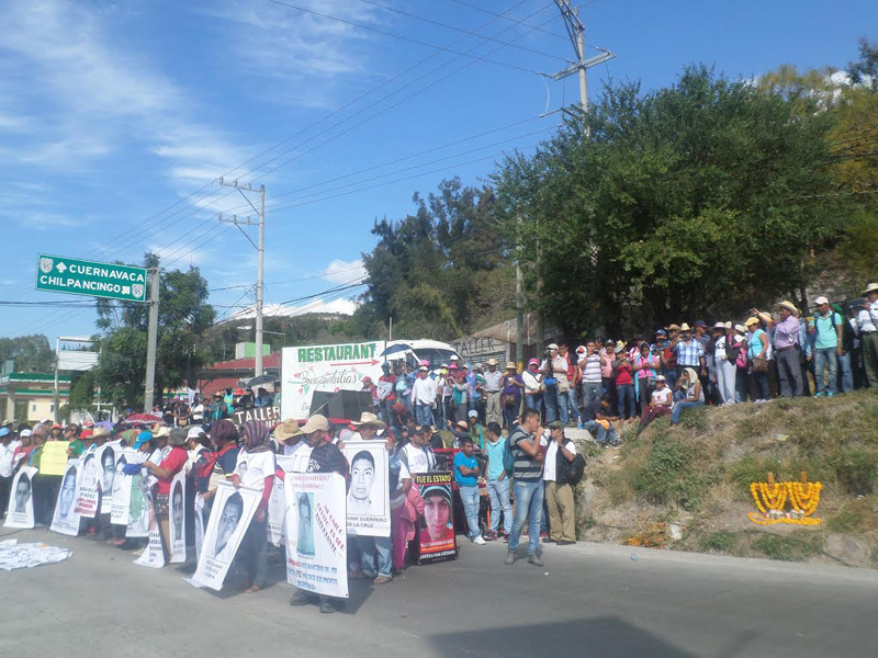 Guerrero: manifestación a tres años del asesinato de normalistas de Chilpancingo