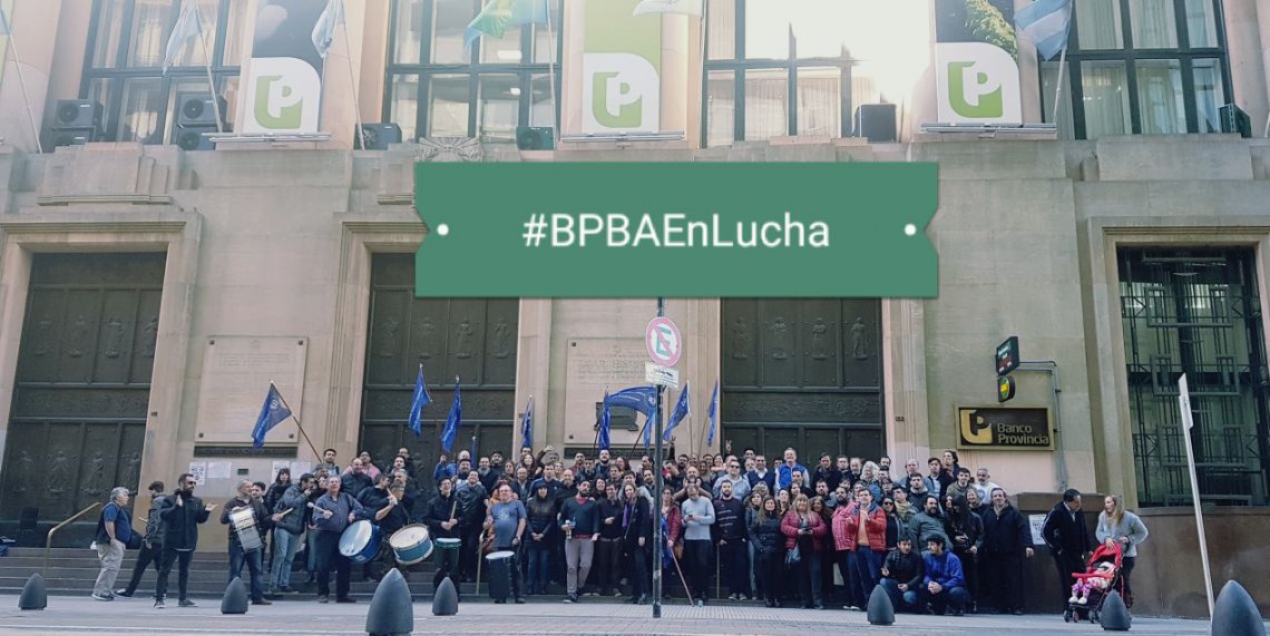 Plenario del delegados del Banco Provincia llama a marchar por Santiago Maldonado