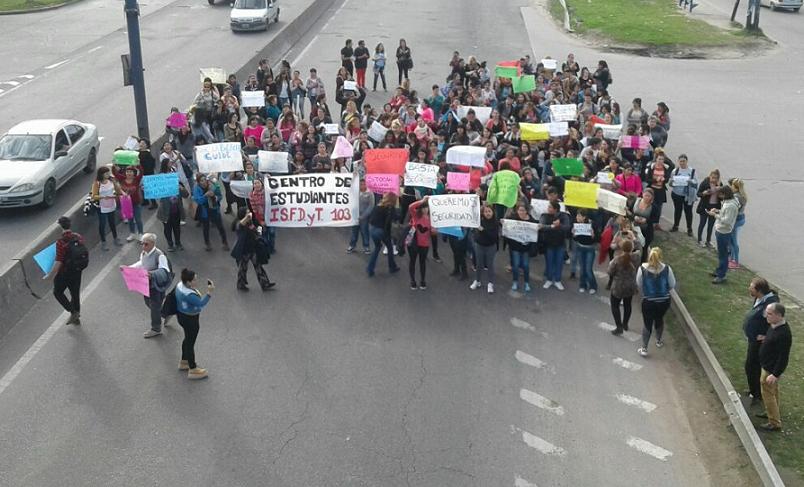 Movilización contra la trata en Villa Fiorito