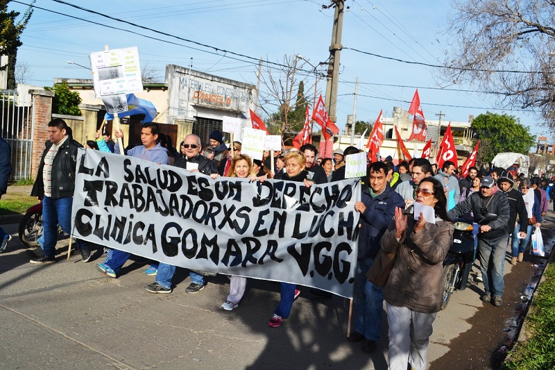 La banca de diputados del PTS-FIT aporta 10 mil pesos al fondo de lucha de Clínica Gomara