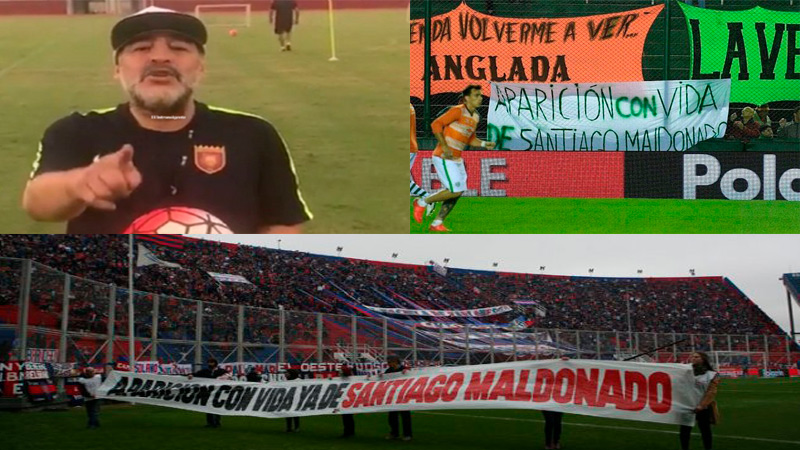 Fútbol en el país de Santiago Maldonado