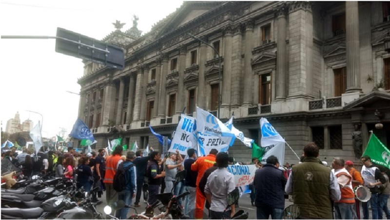 Vialidad Nacional: gran jornada de lucha contra el plan privatizador