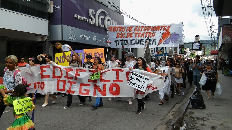 Jujuy: escuela “Tito Guerra” marchó contra el traslado del instituto