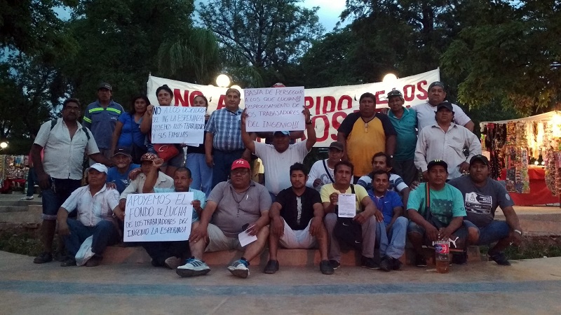 Trabajadores de La Esperanza realizaron colecta de fondo de lucha