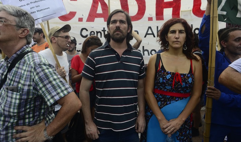 Del Caño y González Seligra saludan la lucha de Rapistand