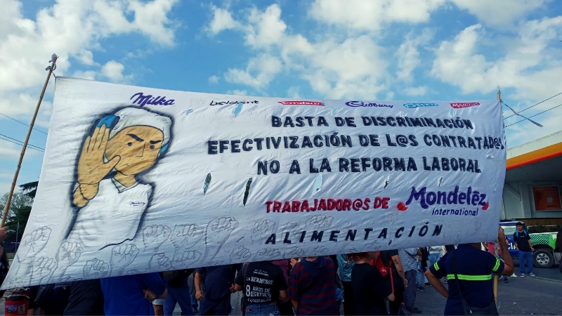 Trabajadores de Mondelez llaman a reunión de solidaridad contra la flexibilización y los despidos