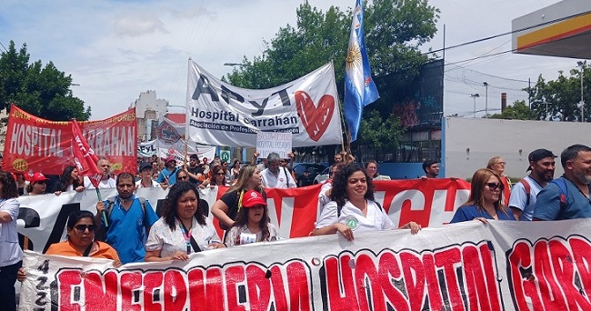 Nuevo paro y movilización en el Hospital Garrahan 