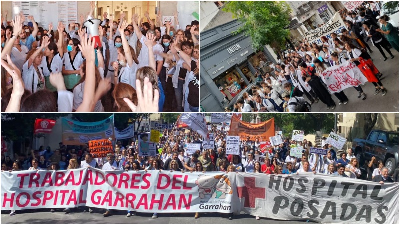 Por el triunfo de trabajadores y trabajadoras de salud de todo el país