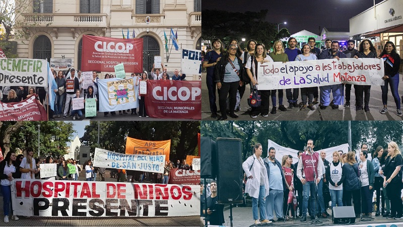 Trabajadores de la salud: de San Justo a CABA, dos días de intensas jornadas de lucha 