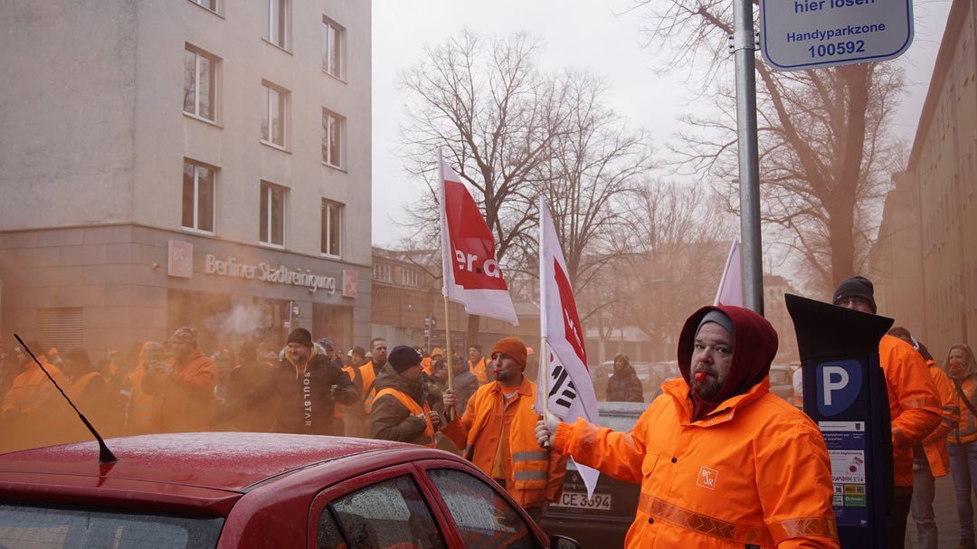 Alemania paralizada por la gran jornada de huelga de ferroviarios y del sector público