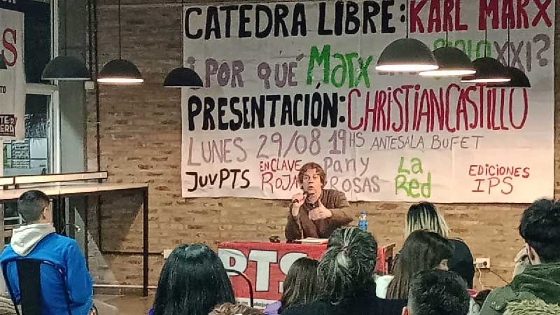 UNGS. Christian Castillo presentó la Cátedra libre Karl Marx