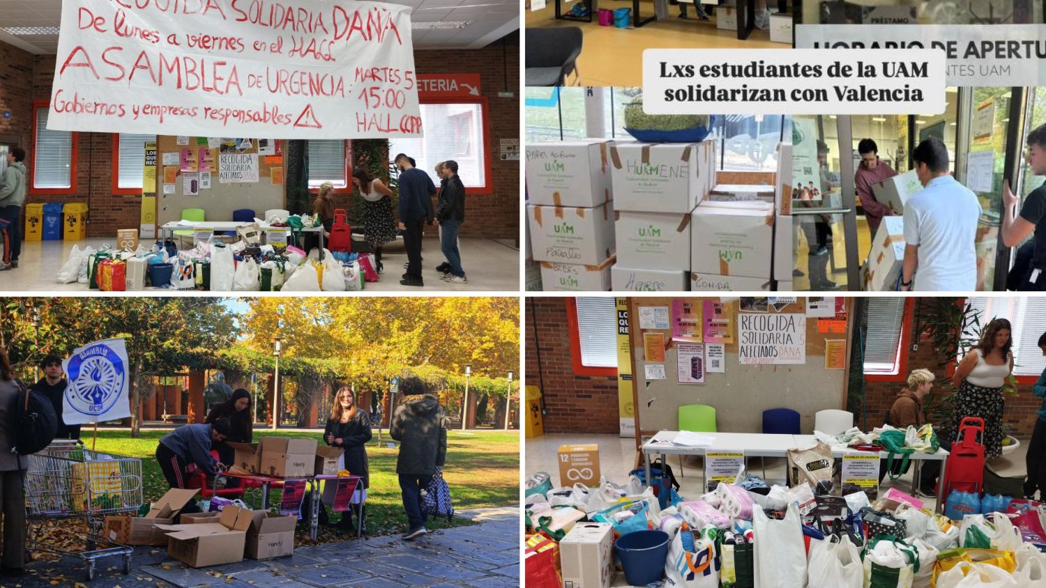 Una semana de organización de la solidaridad en las universidades ante el crimen social de la DANA