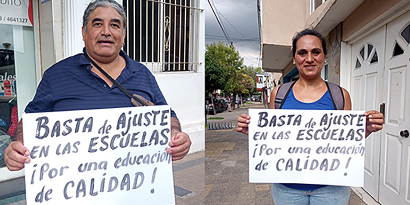 Docentes y estudiantes contra el ajuste en educación