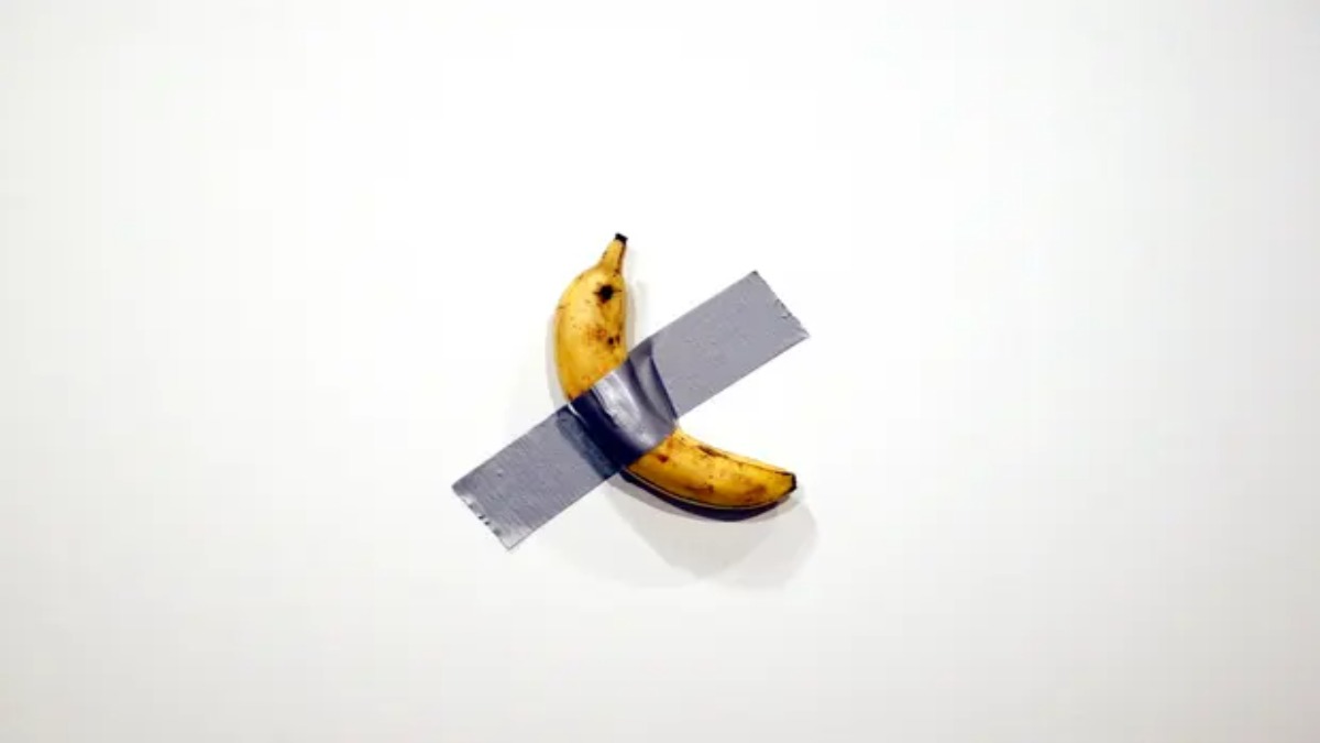 Te pido un límite: un estudiante se comió una banana que era parte de una obra de arte