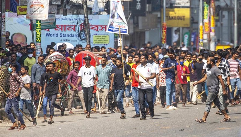 Rebelión de trabajadoras y trabajadores textiles en Bangladesh