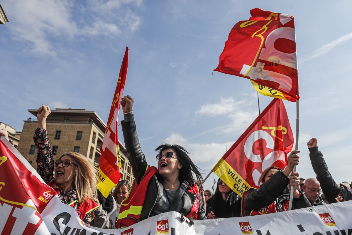 Histórica movilización en Francia: se renueva el paro en varios sectores estratégicos de la clase obrera