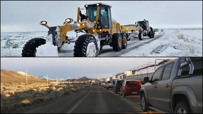 Chubut: Sigue el Corte de ruta 3 entre Trelew y Comodoro Rivadavia