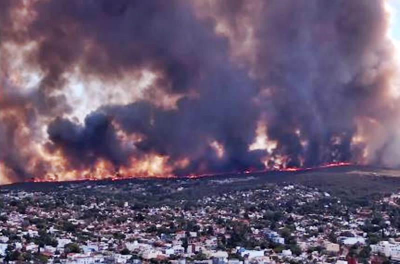 Grandes incendios azotan la provincia de Córdoba 