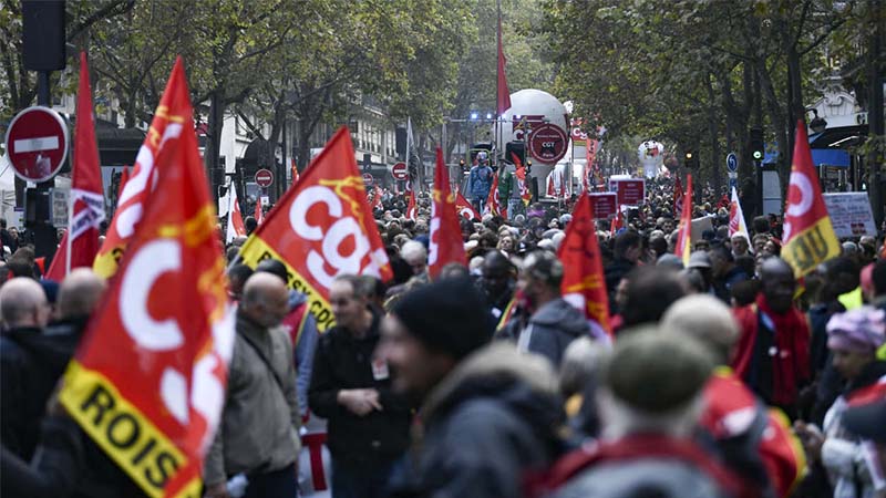 Segunda jornada de movilizaciones en Francia contra la reforma de las pensiones